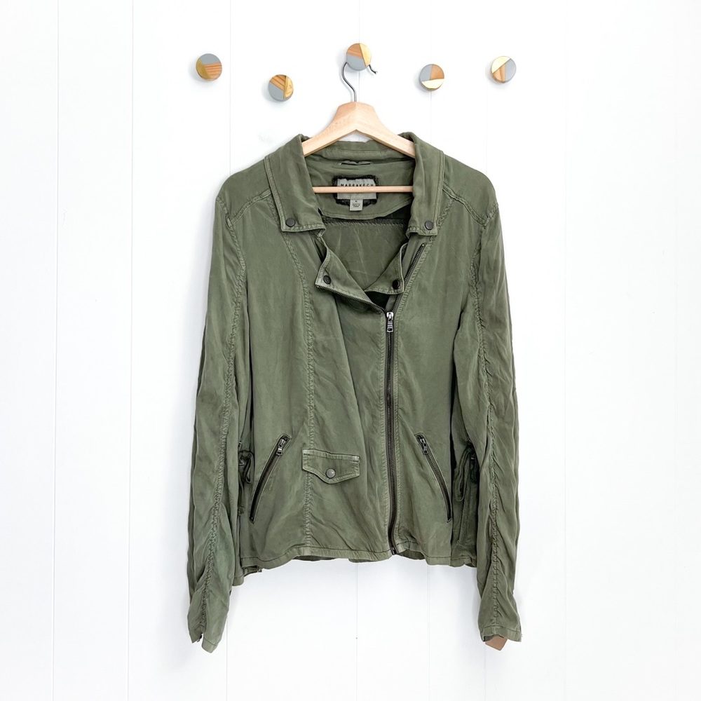 Marrakech Amber Cupro Moto Jacket